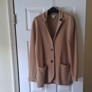 JCrew Camel Shirt Jacket